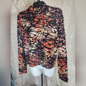 SNO SKINS Vibrant Patterned Blouse